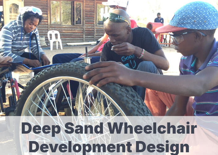 IDDS D&#39;Kar Deep Sand Wheelchair